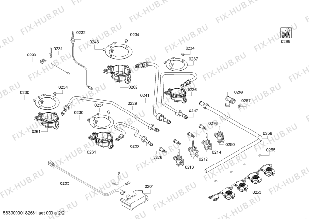 Схема №2 JG16BB50NL ENC.JG16BB50NL 4G JUNKER 60F IH5 с изображением Варочная панель для плиты (духовки) Bosch 00686894