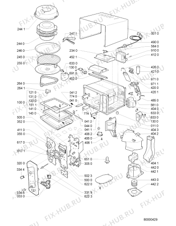 Схема №1 6MT 48/WHITE с изображением Сенсорная панель для свч печи Whirlpool 481245359845