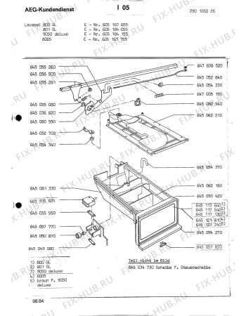Взрыв-схема посудомоечной машины Aeg LAV8005 - Схема узла Section7