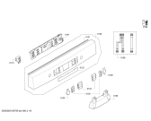 Схема №1 SMS53M92II с изображением Передняя панель для посудомойки Bosch 00702983
