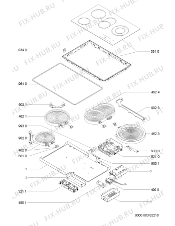 Схема №1 AKM 970/G/IX с изображением Затычка для электропечи Whirlpool 481244039259