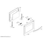 Схема №1 3HB505NP Horno balay.2d.indpt.CFm.E0_TIF.negro с изображением Передняя часть корпуса для электропечи Bosch 00673647