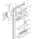 Схема №1 R2047BAB (645890, HTS2126) с изображением Дверка для холодильной камеры Gorenje 532111