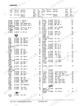 Взрыв-схема телевизора Siemens FM376 - Схема узла 03