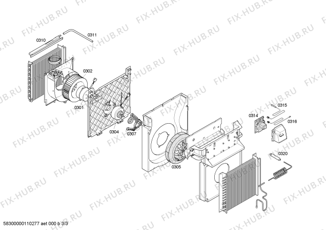 Схема №1 3XD610E с изображением Панель управления для сплит-системы Bosch 00444584