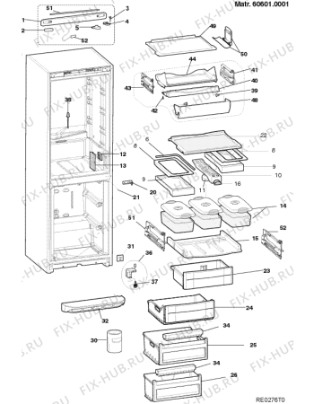 Взрыв-схема холодильника Ariston MBT1911FI (F041466) - Схема узла