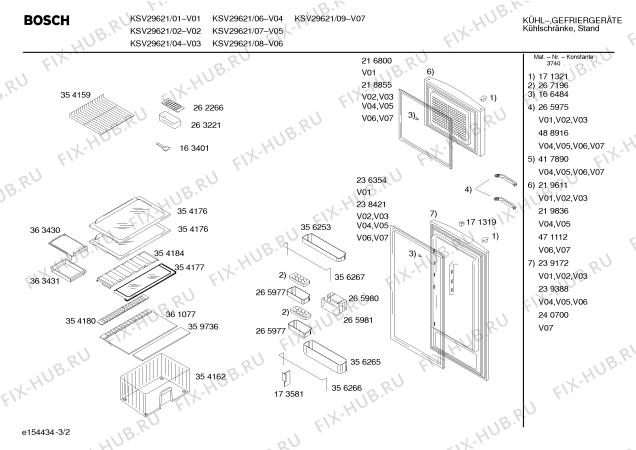 Взрыв-схема холодильника Bosch KSV29621 - Схема узла 02