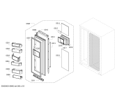 Схема №1 KA69NV30TI с изображением Крышка для холодильной камеры Siemens 00648037