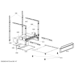 Схема №1 HDS256U с изображением Часть корпуса для плиты (духовки) Bosch 00471771