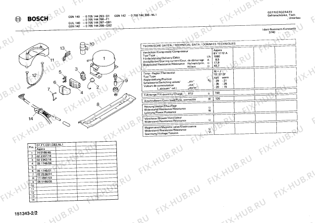 Схема №1 0701184164 KTR182 с изображением Столешница для холодильной камеры Bosch 00112595