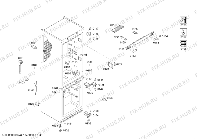 Схема №1 KGN39AL32G LOGIXX с изображением Модуль для холодильника Siemens 00754432