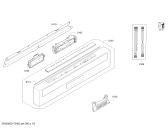 Схема №2 SN46T596SK с изображением Передняя панель для посудомоечной машины Siemens 00746371