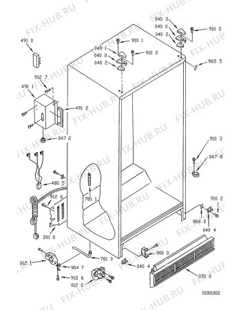 Схема №2 ART 749 SSFC с изображением Рамка для холодильника Whirlpool 481902194734