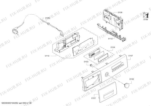 Схема №1 CWK6W200 Selbstreinigender Kondensator с изображением Люк для сушильной машины Bosch 11007074