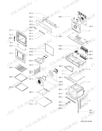 Схема №1 ESZ3460 SW 01 с изображением Термоэлемент для электропечи Whirlpool 481940479467