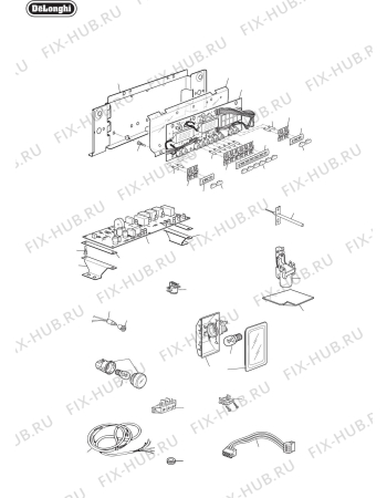 Схема №1 DE602EPS с изображением Вставка для плиты (духовки) DELONGHI 3044