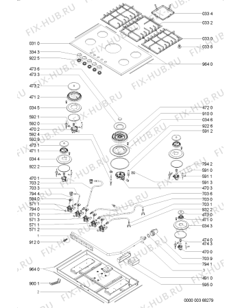 Схема №1 KHGL9010B (F091737) с изображением Руководство для электропечи Indesit C00351195