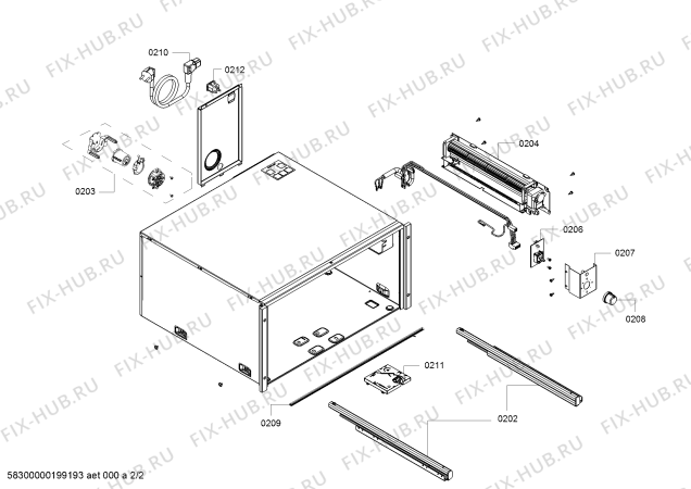 Схема №1 BI630DNS1 с изображением Ванна для плиты (духовки) Siemens 00775566