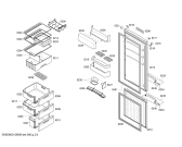 Схема №1 KGS33X25 с изображением Дверь для холодильной камеры Bosch 00245017