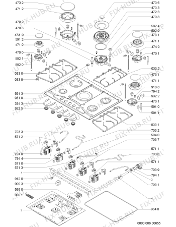 Схема №1 AKM373IX3 (F091844) с изображением Руководство для плиты (духовки) Indesit C00362419