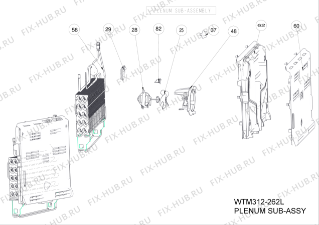 Схема №1 WTM 557 R SS с изображением Уплотнение для холодильника Whirlpool 482000094279