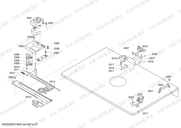 Схема №1 HBL562AUC с изображением Декоративная планка для холодильника Bosch 00472719