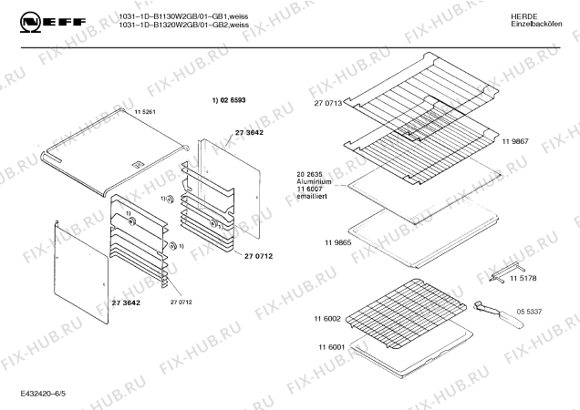 Схема №1 B1140W1FF 1015 с изображением Панель для электропечи Bosch 00285876