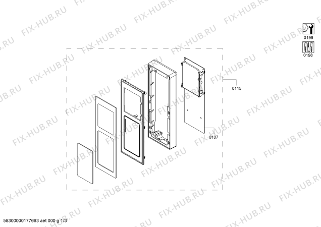 Схема №1 HMB45C463X с изображением Диод для микроволновой печи Bosch 00632599