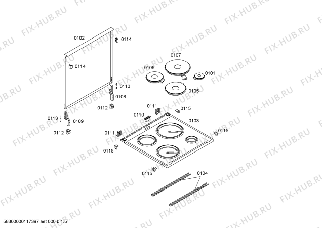 Схема №1 P1HCB21325 с изображением Крепеж для духового шкафа Bosch 00604709
