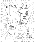 Схема №1 VM615 (296872, WQP12-9368) с изображением Шланг (трубка) для электропосудомоечной машины Gorenje 308342