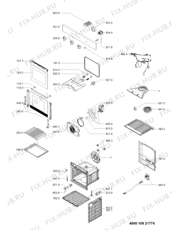 Схема №1 IFW6330IXUK (F102673) с изображением Всякое для плиты (духовки) Indesit C00523512