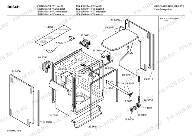 Схема №2 SGI4366EU с изображением Вкладыш в панель для посудомойки Bosch 00360462