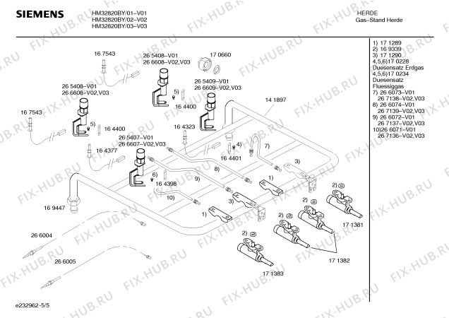Схема №1 HM32820BY с изображением Кольцо для плиты (духовки) Siemens 00171496