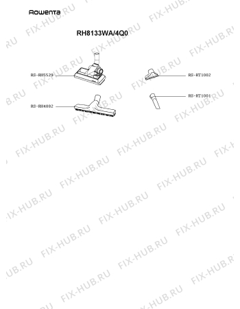 Схема №1 RH8133WB/4Q0 с изображением Крышка для пылесоса Rowenta RS-RH5958