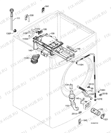 Взрыв-схема стиральной машины Zanussi ZWD14581S1 - Схема узла Hydraulic System 272