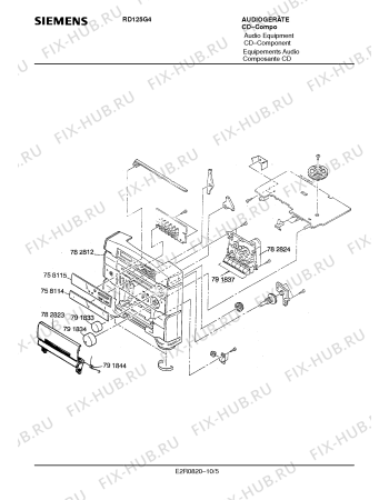 Схема №1 RD125G4 с изображением Ползунковый реостат для аудиотехники Siemens 00791891