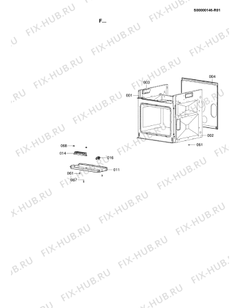Схема №2 STH 8563 IN с изображением Дверь (стекло) духовки для электропечи Whirlpool 482000023985