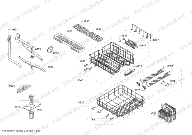 Схема №2 1KDW64006 с изображением Кнопка для электропосудомоечной машины Bosch 00627241