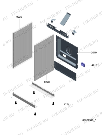 Схема №2 ACM 921 IX с изображением Панель для плиты (духовки) Whirlpool 480121102238
