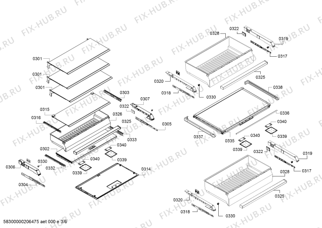 Схема №3 RC492304 Gaggenau с изображением Цокольная панель для холодильной камеры Bosch 00717237