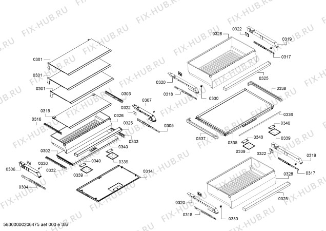 Схема №3 RC492304 Gaggenau с изображением Пенопласт для холодильника Bosch 12021282