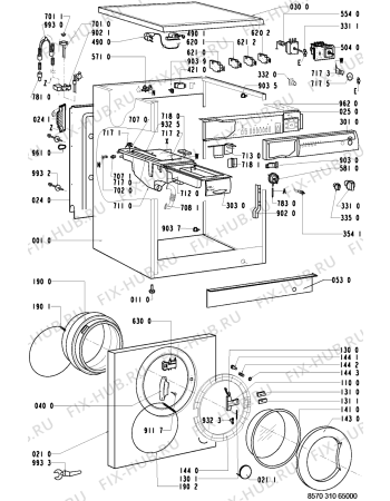 Схема №1 AWM 4300 с изображением Крышечка для стиральной машины Whirlpool 481946258403