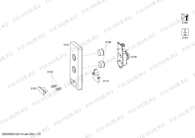 Схема №1 3WGB1923 с изображением Рамка для свч печи Bosch 00670530
