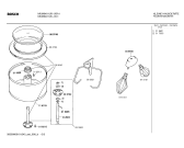 Схема №1 0710014734 MUM6522 с изображением Шильдик для кухонного комбайна Bosch 00118109