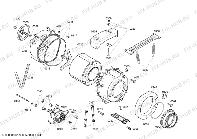 Схема №2 WM08G460TI WM4085 с изображением Модуль управления для стиралки Siemens 00666760