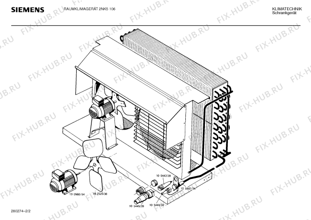 Взрыв-схема стиральной машины Siemens Ag 2NK5106 - Схема узла 02