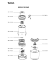 Схема №1 MB350131/6W0 с изображением Элемент корпуса для электроблендера Tefal SS-193203
