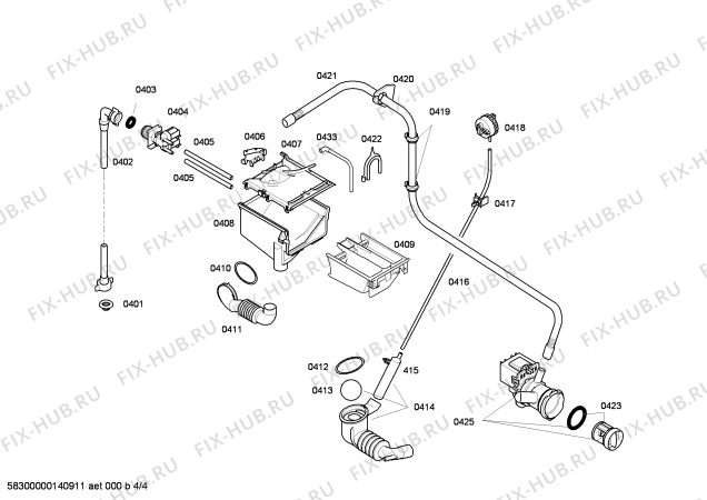 Схема №1 WAE24162FF с изображением Панель управления для стиральной машины Bosch 00675659