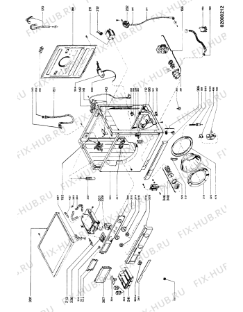 Схема №1 AWL 367/1 с изображением Винт для стиральной машины Whirlpool 481927648176