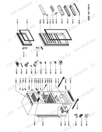 Схема №1 KVI 2851/2 с изображением Контейнер для холодильника Whirlpool 481941879571